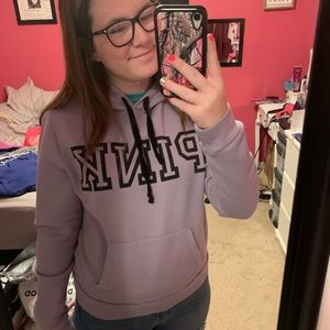 Purple pink hoodie